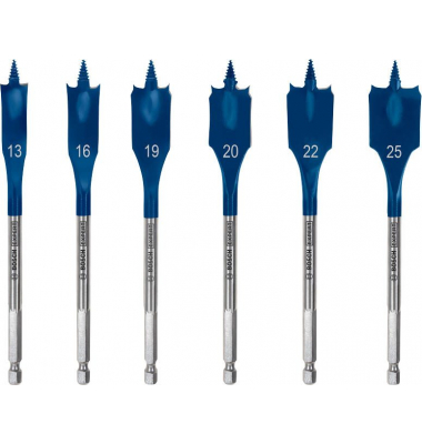 EXPERT Self Cut Speed Flachfräsbohrer-Set, 5-teilig