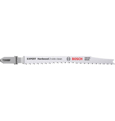 3 BOSCH EXPERT ‘Hardwood 2-side clean’ T 308 BF Stichsägeblätter