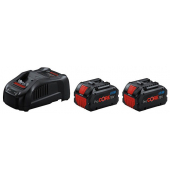 Werkzeugakku mit Ladegerät Starter Set 18V Li-Ion 2 x 5,5 Ah
