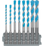 EXPERT HEX-9 Multi Construction Mehrzweckbohrer-Set, 8-teilig