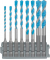EXPERT HEX-9 Multi Construction Mehrzweckbohrer-Set, 8-teilig