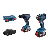 GDR 18V-200 + GSR 18V-55 Akku-Drehschlagschrauber-Set 2x 18,0 V, mit 2 Akkus