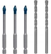 EXPERT HEX-9 HardCeramic Mixed Bohrer-Set, 5-teilig