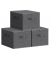 Aufbewahrungsbox RYZB03G, außen 40x30x25cm, Vlies silbergrau
