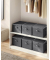 Aufbewahrungsbox RYZB03G, außen 40x30x25cm, Vlies silbergrau