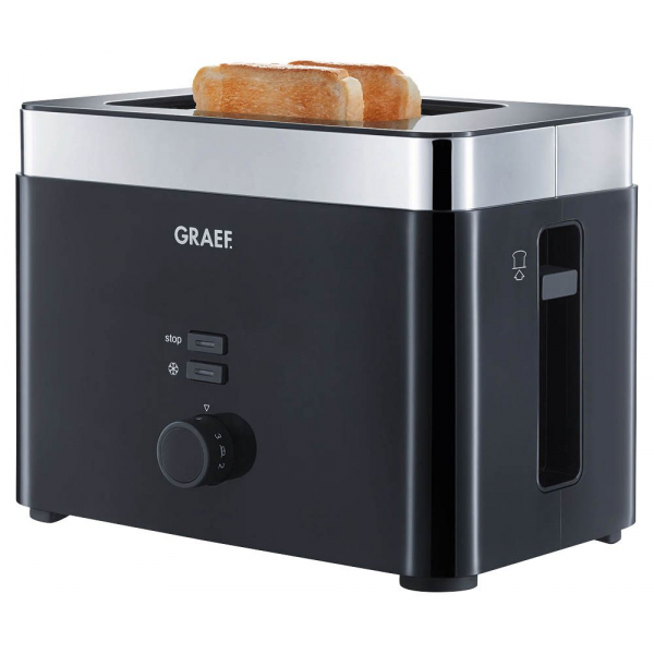 4001627000523 - GRAEF TO 62 sw Toaster 1000W 6 Stufen Brötchenaufsatz Acryl sw 4001627000523 - GRAEF TO 62 sw Toaster 1000W 6 Stufen Brötchenaufsatz Acryl sw