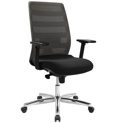 Bürostuhl AirPoint II, AP39TW2MT0CX3 Kunststoff grau, Gestell chrom