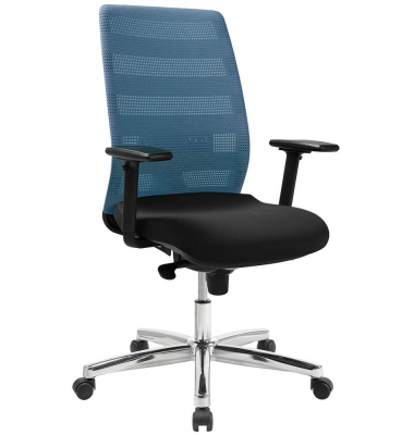 Bürostuhl AirPoint II, AP39TW2MT0CX6 Kunststoff blau, Gestell chrom