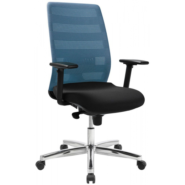 4067976010767 - Bürostuhl AirPoint II AP39TW2MT0CX6 Kunststoff blau Gestell chrom 4067976010767 Topstar 4067976010767 - Bürostuhl AirPoint II AP39TW2MT0CX6 Kunststoff blau Gestell chrom 4067976010767 Topstar