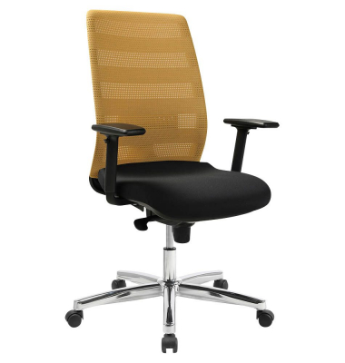 Bürostuhl AirPoint II, AP39TW2MT0CX9 Kunststoff gelb, Gestell chrom