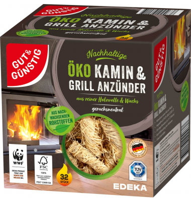 Kamin- & Grillanzünder braun Kamin- & Grillanzünder braun