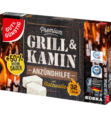 Kamin- & Grillanzünder Premium weiß Kamin- & Grillanzünder Premium weiß
