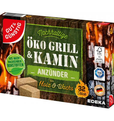 Kamin- & Grillanzünder braun Kamin- & Grillanzünder braun