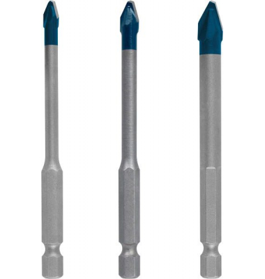 EXPERT HEX-9 HardCeramic Fliesenbohrer-Set, 3-teilig