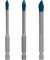EXPERT HEX-9 HardCeramic Fliesenbohrer-Set, 3-teilig