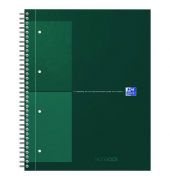 Notizbuch 400191242, International, gr&uuml;n, A4+, kariert, 80g, 80 Blatt / 160 Seiten