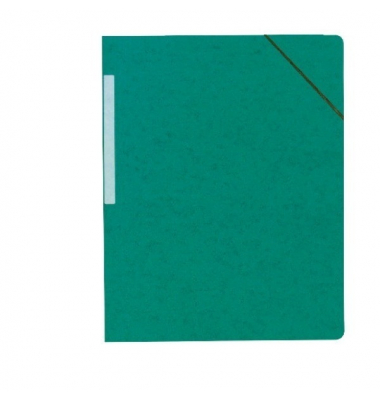 Eckspannmappe 55413LYSE, A4 grün Karton 450g