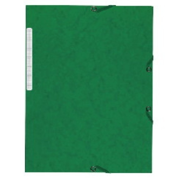 Alpedia Eckspannmappe - 55615E, Din A4 grün Karton 390g, für ca. 500 Blatt  (80 g/m²), mit 3 Einschlagklappen 3662168016285 Alpedia 10 Stück