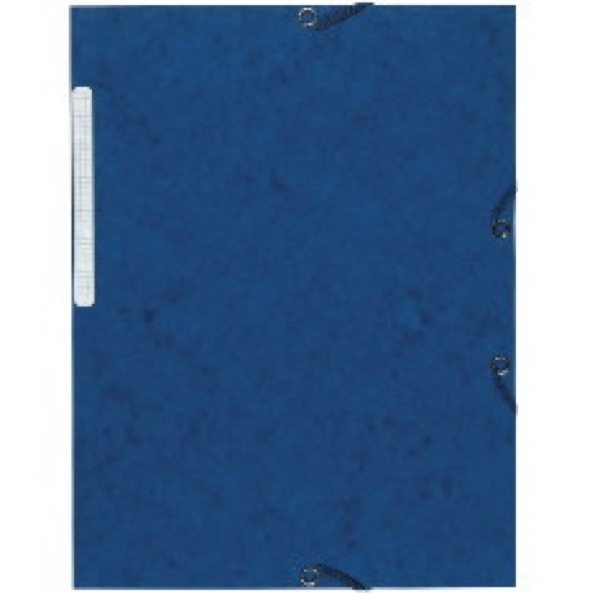 Alpedia Eckspannmappe - 55607E, Din A4 blau Karton 390g, für ca. 500 Blatt  (80 g/m²), mit 3 Einschlagklappen 3662168016292 Alpedia 10 Stück