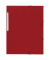 Eckspannmappe 55603E, A4 rot Karton 355g, mit 3 Einschlagklappen