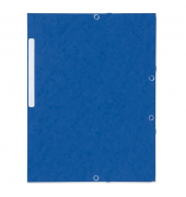Eckspannmappe 55412LYSE, A4 blau Karton 450g