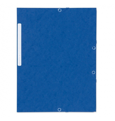 Eckspannmappe 55412LYSE, A4 blau Karton 450g