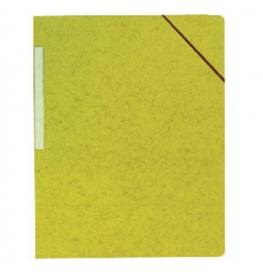 Eckspannmappe 55419LYSE, A4 gelb Karton 450g