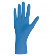 Einweghandschuhe UNIGLOVES, Nitril, lebensmittelecht, blau, Größe S,