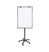 Flipchart Lyreco, 19153814, 70x100cm (BxH), schwarz, mit Rollen
