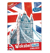 Vokabelheft 8563-2, Lineatur 54 / Lineatur 54 / 2 Spalten, A4, 80g, rot/blau/wei&szlig;, 32 Blatt / 128 Seiten