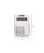 Taschenrechner 120 Solar-/Batterie LCD-Display weiß/grau 1-zeilig 12-stellig
