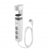 IOIO SL 3000 3-fach Tischsteckdose 1,5 m weiß mit USB-Buchse
