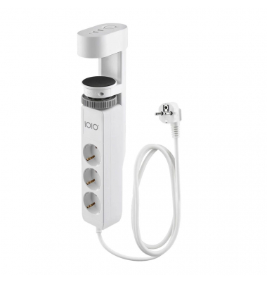 IOIO SL 3000 3-fach Tischsteckdose 1,5 m weiß mit USB-Buchse