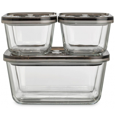 Vakuumbehälter-Set VacuBoxx Eco-Set transparent 0,51,5 l, 1 Set
