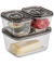 Vakuumbehälter-Set VacuBoxx Eco-Set transparent 0,51,5 l, 1 Set