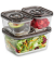 Vakuumbehälter-Set VacuBoxx Eco-Set transparent 0,51,5 l, 1 Set