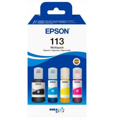 113T06B64  schwarz, cyan, magenta, gelb Tintenflaschen, 4er-Set