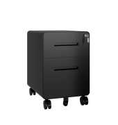 EasyRoll Rollcontainer schwarz 2 Auszüge 40,0 x 50,0 x 50,0 cm