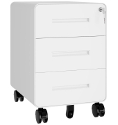 EasyRoll Rollcontainer verkehrsweiß 3 Auszüge 40,0 x 50,0 x 50,0 cm