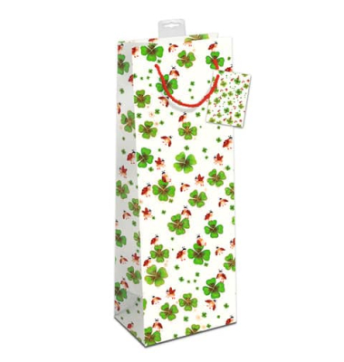 Geschenktasche 7549-0026-B, Kleeblatt, 120mm x 390mm