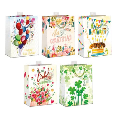 Geschenktasche 9975-0015-L, sortiert, 320mm x 26cm