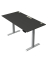Schreibtisch Move 1 plus, elektrisch höhenverstellbar, 74-123cm (H), 160x80cm (BxT), rechteckig, weiß / grau