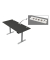 Schreibtisch Move 1 plus, elektrisch höhenverstellbar, 74-123cm (H), 180x80cm (BxT), rechteckig, weiß / grau