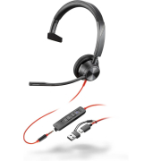 On-Ear Headset Blackwire 3315 Teams 8X218AA, schwarz
