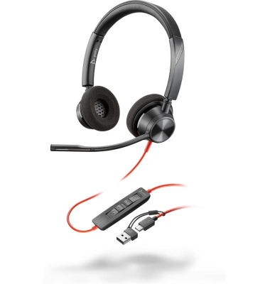 On-Ear Headset Blackwire 3320 8X219AA, schwarz