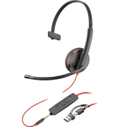 Over-Ear Headset Blackwire 3215 8X227AA, schwarz