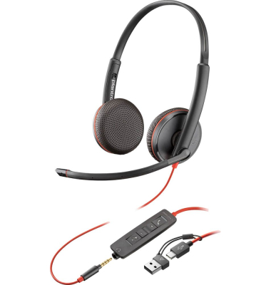 On-Ear Headset Blackwire 3225 8X229AA, schwarz