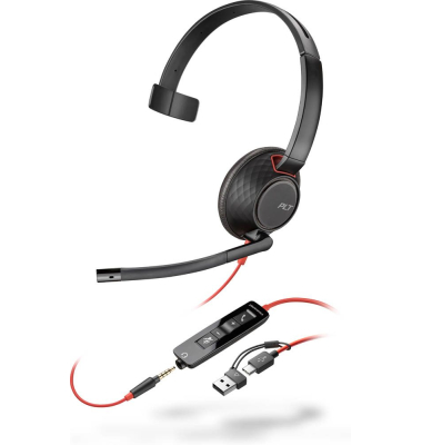 Over-Ear Headset Blackwire 5210 8X230AA, schwarz
