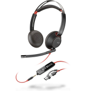 Over-Ear Headset Blackwire 5220 8X231AA, schwarz