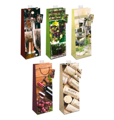 Geschenktasche 9975-0003-B, Wein, 120mm x 390mm